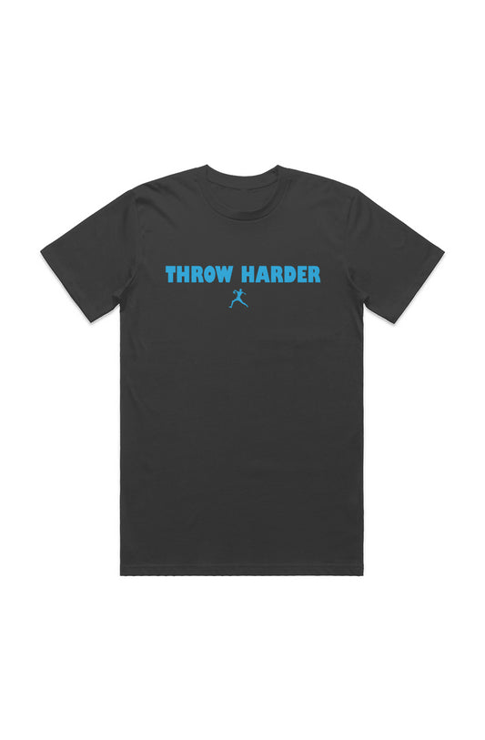 "Throw Harder" Classic Tee - Blue