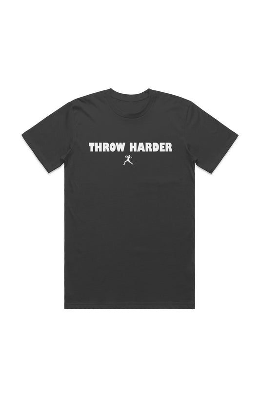 "Throw Harder" Classic Tee - White